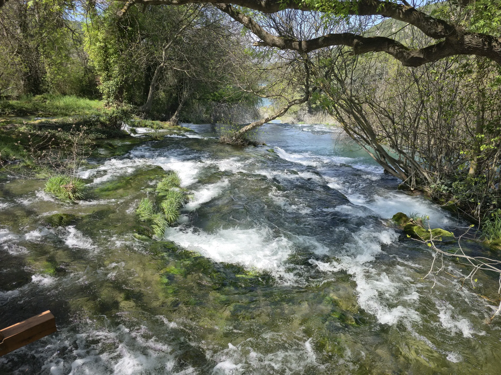 Upper Krka waterfalls seen on a Krka day trip from Split